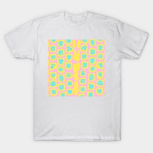 Jaguar Pattern in Splash of Wild Pastels T-Shirt